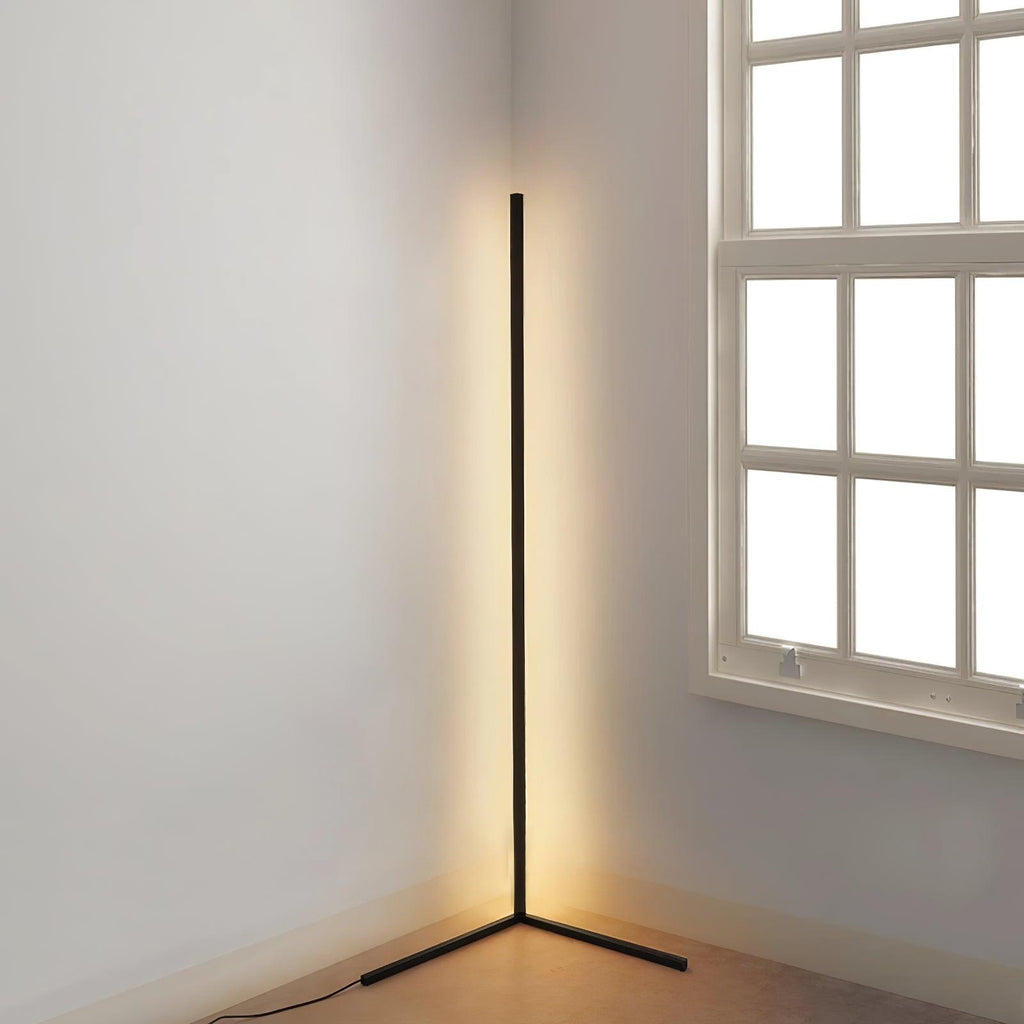 Minimalist LED Floor Lamp | Slim Profile, Remote Control & Ideal for Indoor Spaces