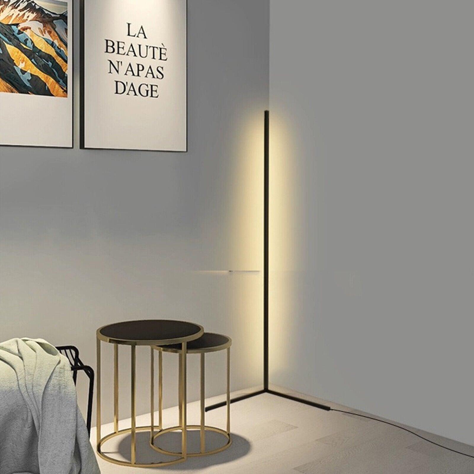 Minimalist LED Floor Lamp | Slim Profile, Remote Control & Ideal for Indoor Spaces