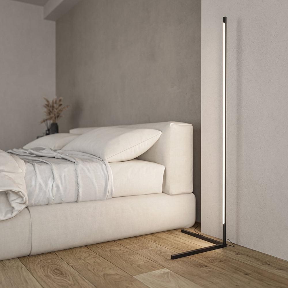 Minimalist LED Floor Lamp | Slim Profile, Remote Control & Ideal for Indoor Spaces
