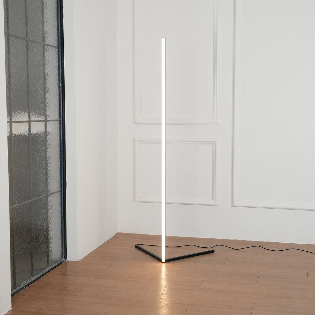 Minimalist LED Floor Lamp | Slim Profile, Remote Control & Ideal for Indoor Spaces