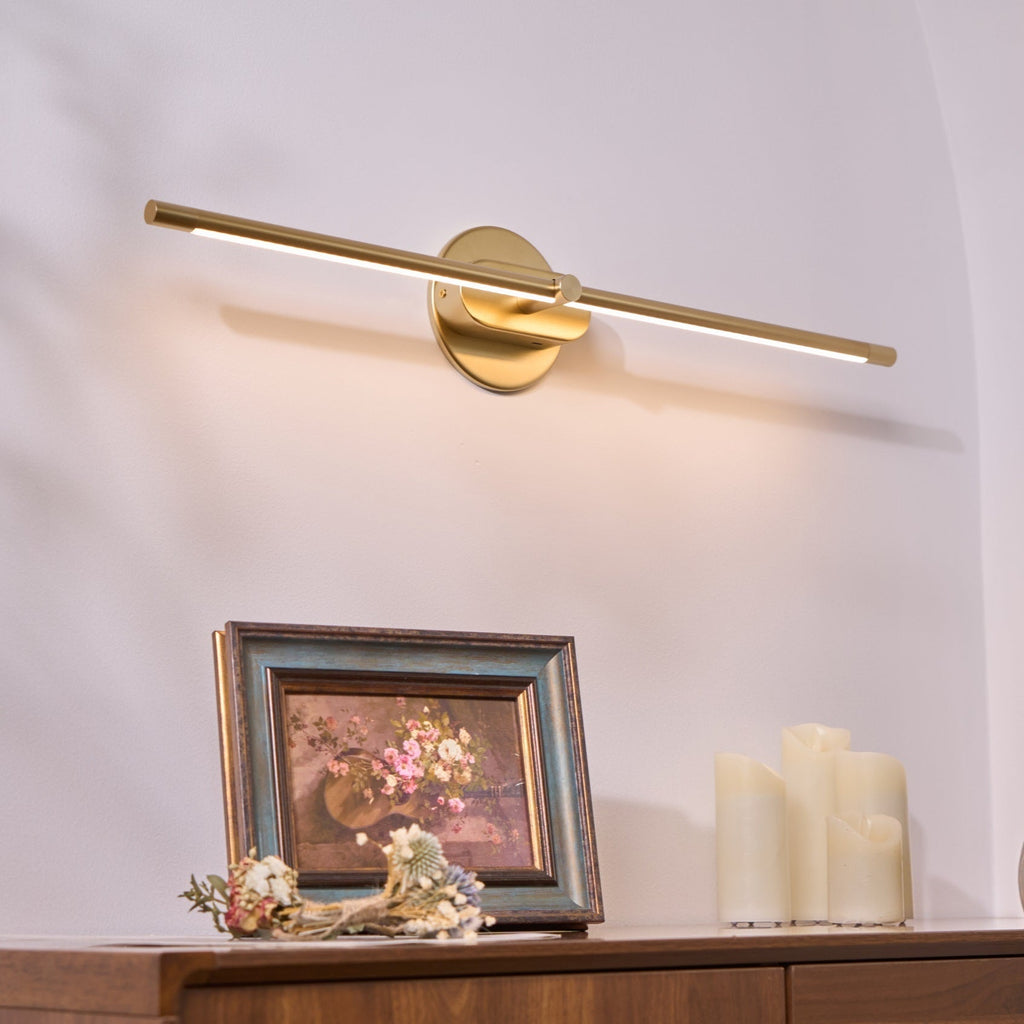 Minimalist Linear Rechargeable Wall Lamp | Touch Sensor, USB Charging & Ideal for Bathrooms and Vanity Mirrors