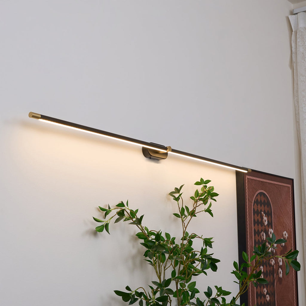 Minimalist Linear Rechargeable Wall Lamp | Touch Sensor, USB Charging & Ideal for Bathrooms and Vanity Mirrors