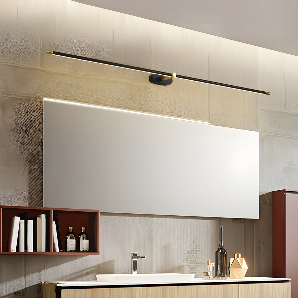 Minimalist Linear Rechargeable Wall Lamp | Touch Sensor, USB Charging & Ideal for Bathrooms and Vanity Mirrors