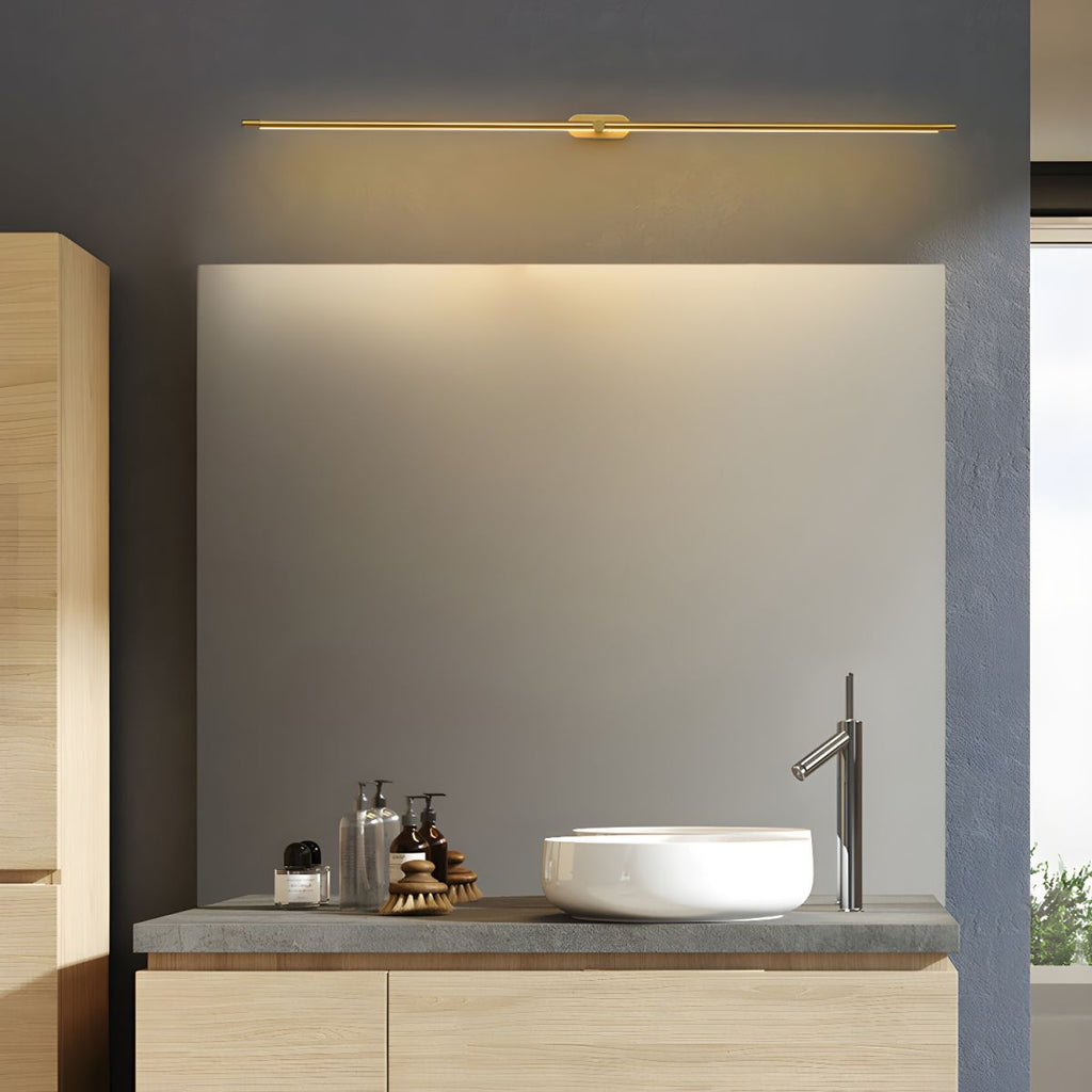 Minimalist Linear Rechargeable Wall Lamp | Touch Sensor, USB Charging & Ideal for Bathrooms and Vanity Mirrors