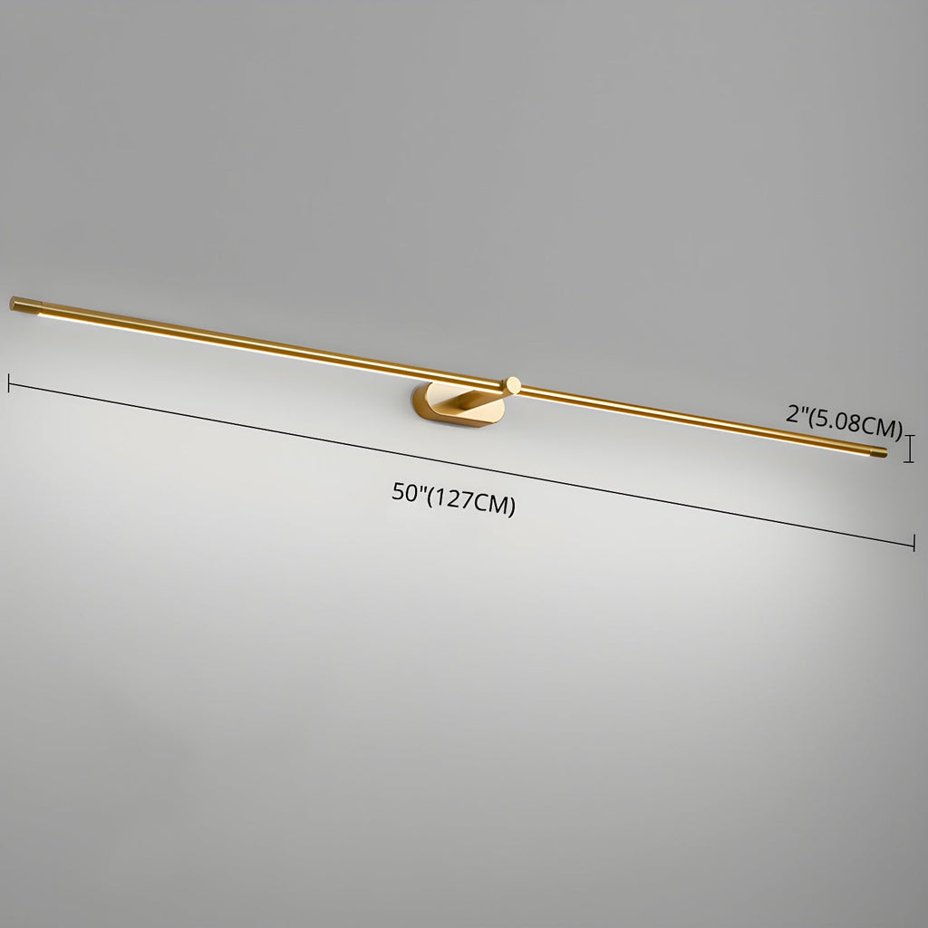 Minimalist Linear Rechargeable Wall Lamp | Touch Sensor, USB Charging & Ideal for Bathrooms and Vanity Mirrors