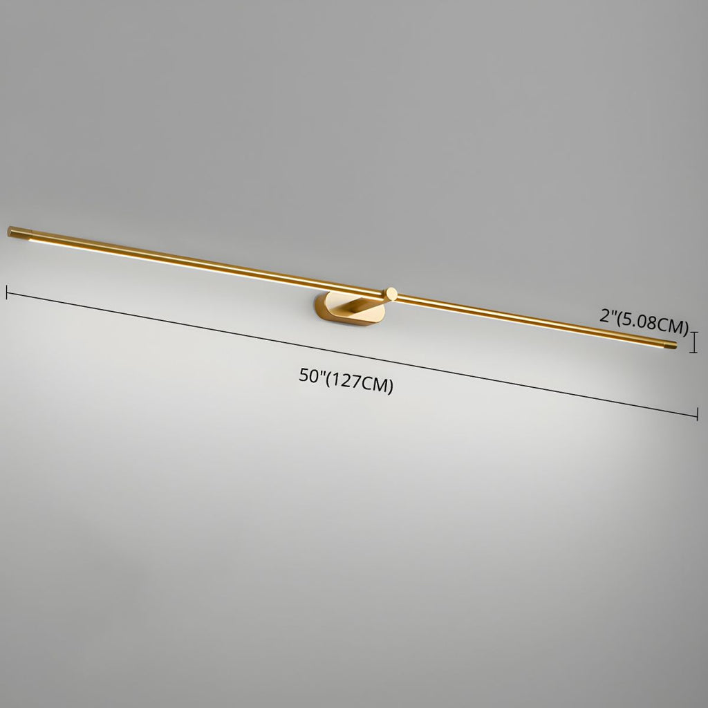 Minimalist Linear Rechargeable Wall Lamp | Touch Sensor, USB Charging & Ideal for Bathrooms and Vanity Mirrors