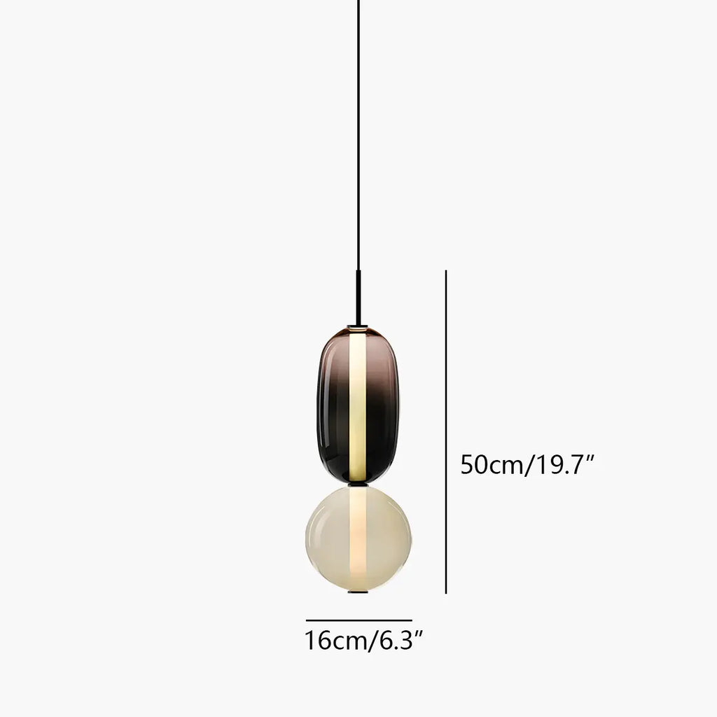 Candied Glass Pendant Light | Colorful Hand-Blown Shades & Soft Ambient Glow for Bedrooms, Kitchens, and Creative Interiors