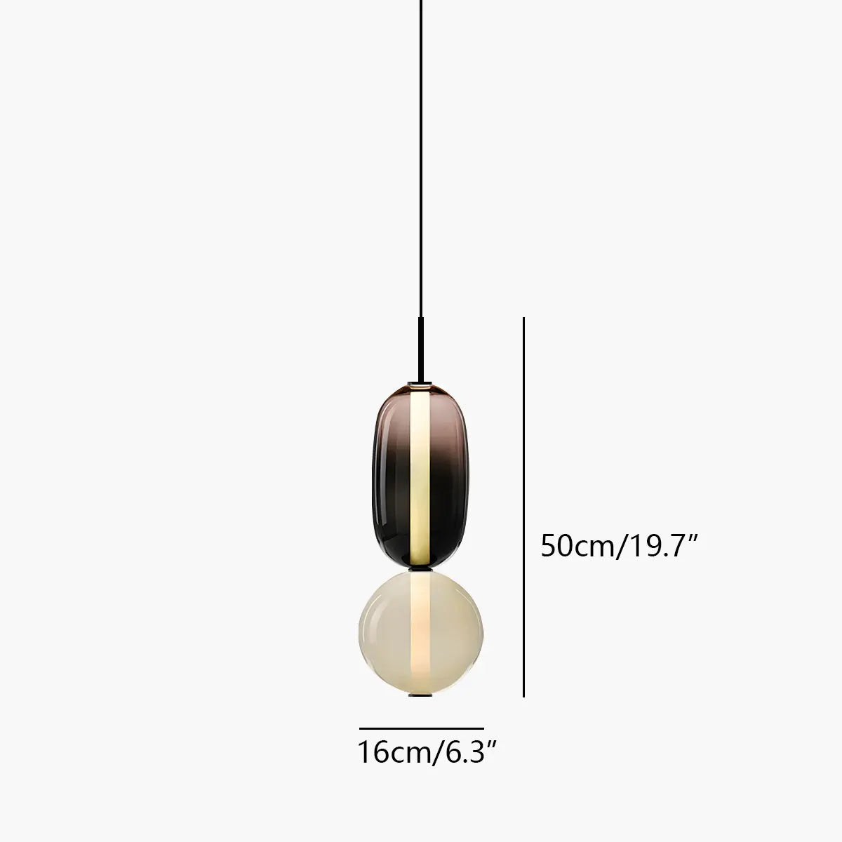 Candied Glass Pendant Light | Colorful Hand-Blown Shades & Soft Ambient Glow for Bedrooms, Kitchens, and Creative Interiors