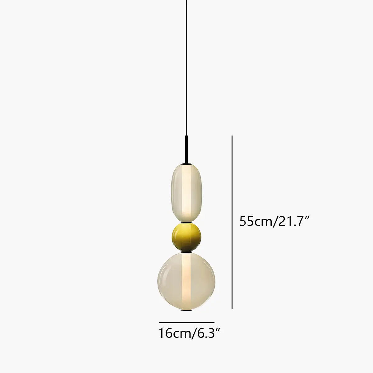 Candied Glass Pendant Light | Colorful Hand-Blown Shades & Soft Ambient Glow for Bedrooms, Kitchens, and Creative Interiors