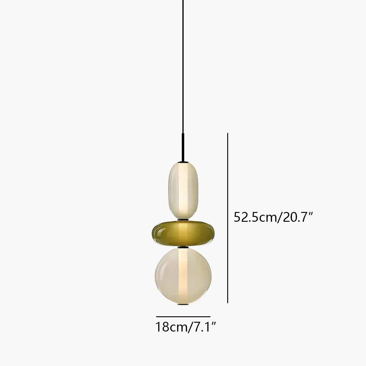 Candied Glass Pendant Light | Colorful Hand-Blown Shades & Soft Ambient Glow for Bedrooms, Kitchens, and Creative Interiors