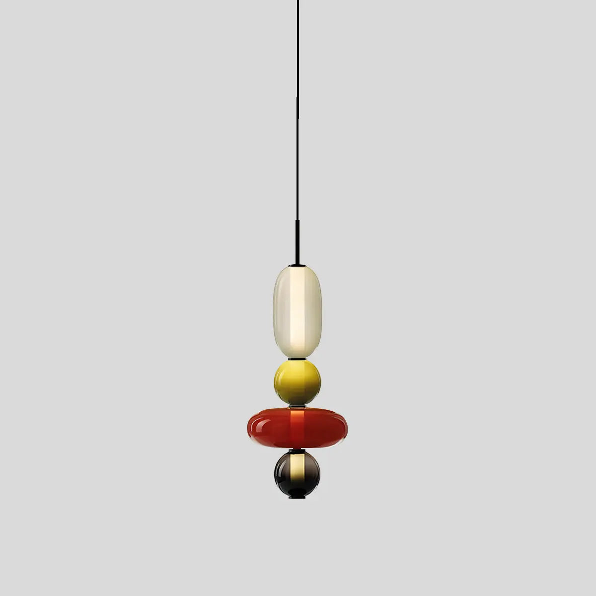 Candied Glass Pendant Light | Colorful Hand-Blown Shades & Soft Ambient Glow for Bedrooms, Kitchens, and Creative Interiors
