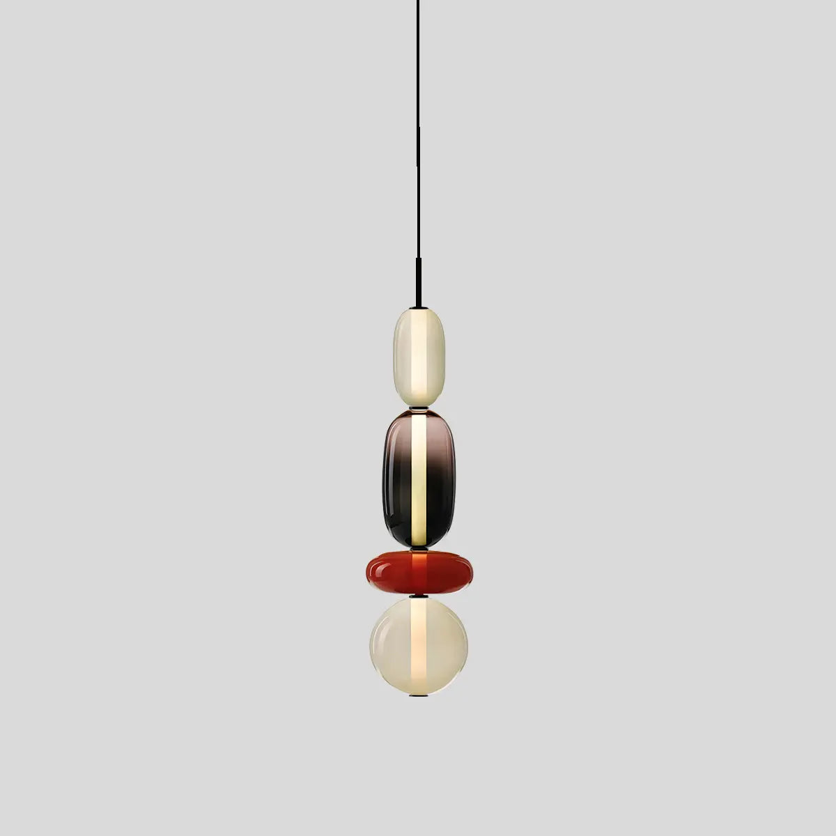 Candied Glass Pendant Light | Colorful Hand-Blown Shades & Soft Ambient Glow for Bedrooms, Kitchens, and Creative Interiors