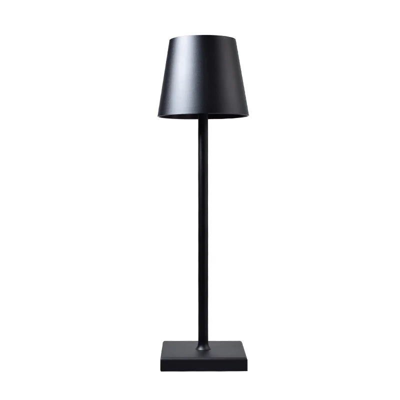 Modern Rechargeable LED Table Lamp – Wireless Touch Control Light with 10 Colors, 5200mAh Battery, IP65 Waterproof for Indoor & Outdoor Use