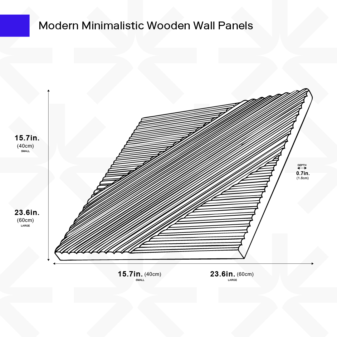 Solid Wood Panel - Modern Design for Furniture Making & Home Decor Projects