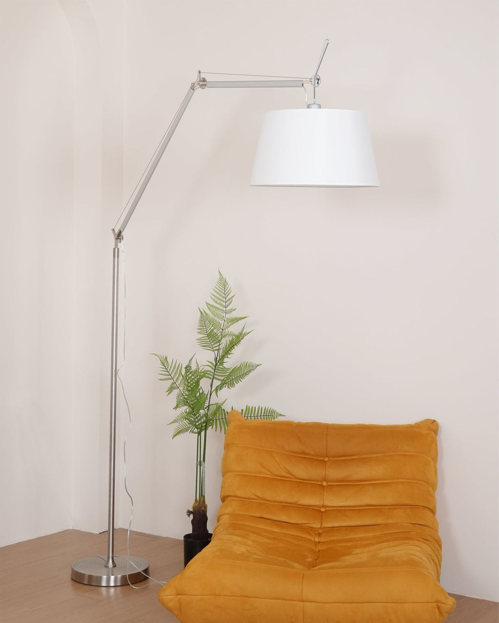 LED Modern Classic Floor Lamp with Adjustable Height for Living Room & Bedroom Lighting