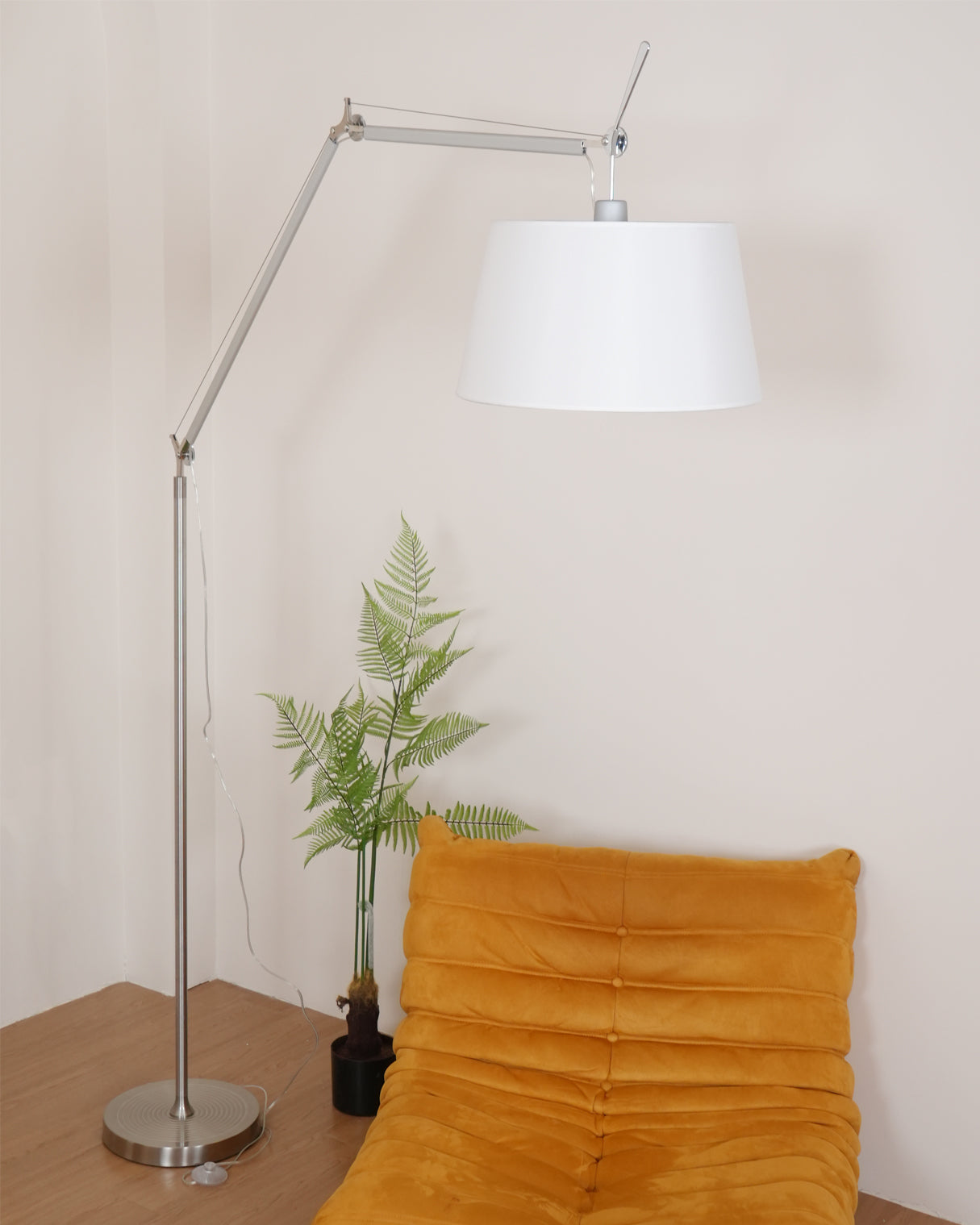 LED Modern Classic Floor Lamp with Adjustable Height for Living Room & Bedroom Lighting