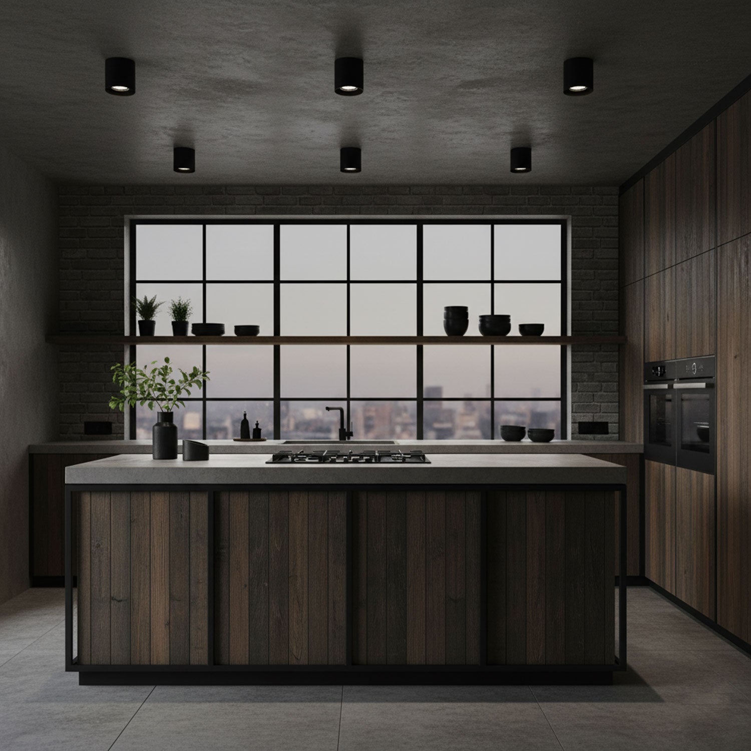 Modern LED Ceiling Light | Dimmable, Rugged Metal & Acrylic for Indoor Use, Available in Warm, Neutral, and Cool Light