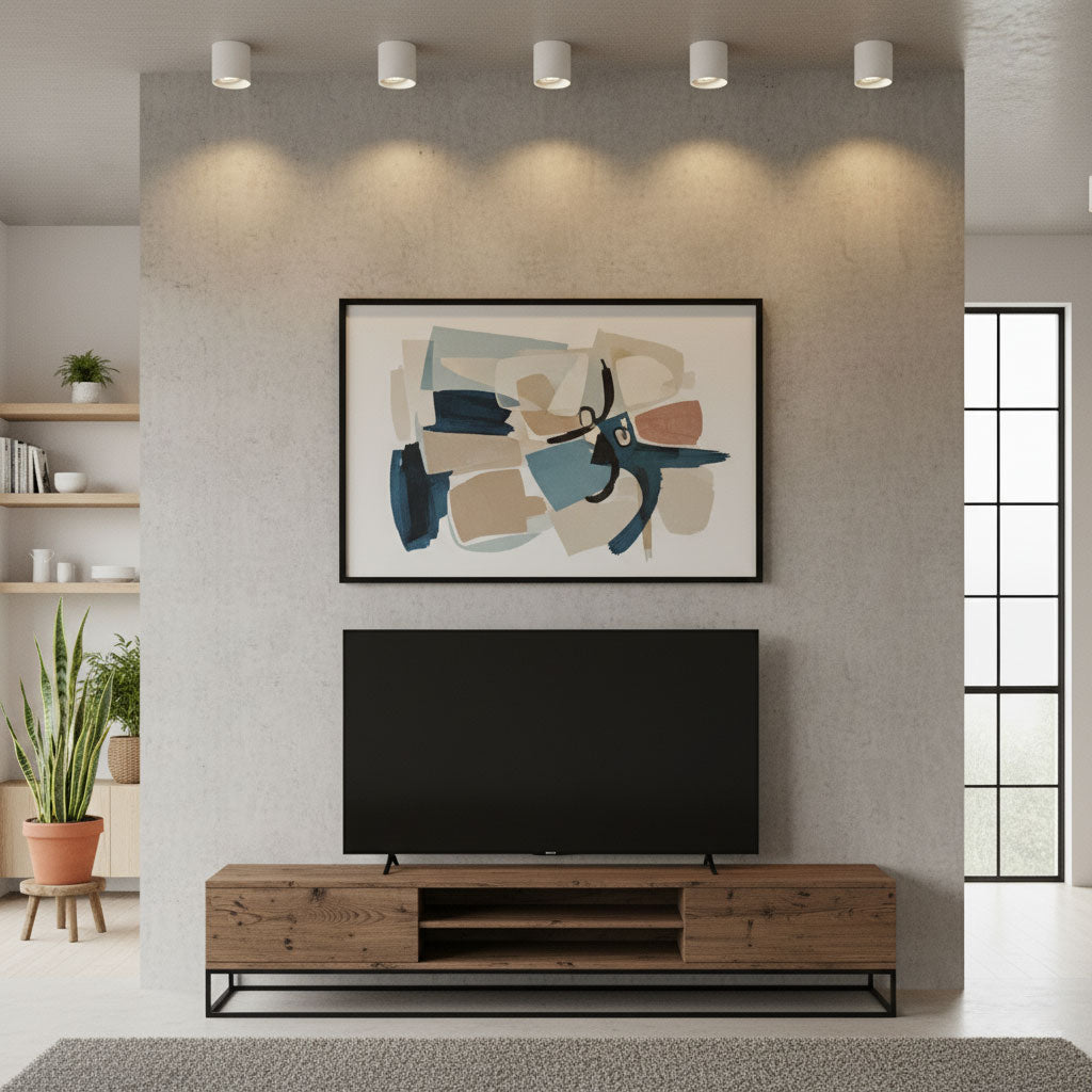 Modern LED Ceiling Light | Dimmable, Rugged Metal & Acrylic for Indoor Use, Available in Warm, Neutral, and Cool Light