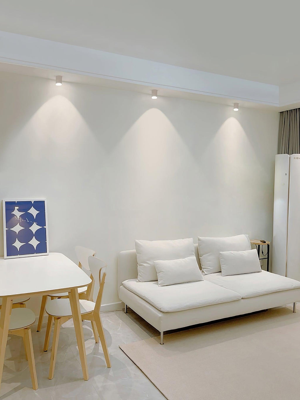 Modern LED Ceiling Light | Dimmable, Rugged Metal & Acrylic for Indoor Use, Available in Warm, Neutral, and Cool Light