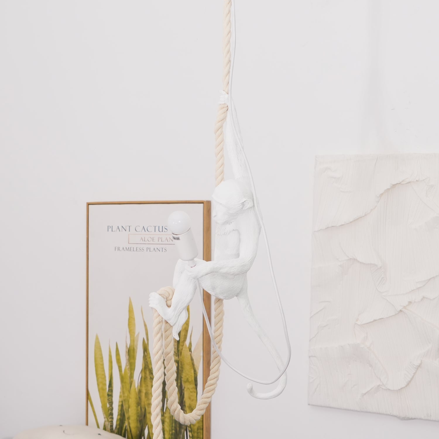 Monkey Pendant Lamp | Glossy Resin, Indoor Use & Perfect for Ambient Lighting