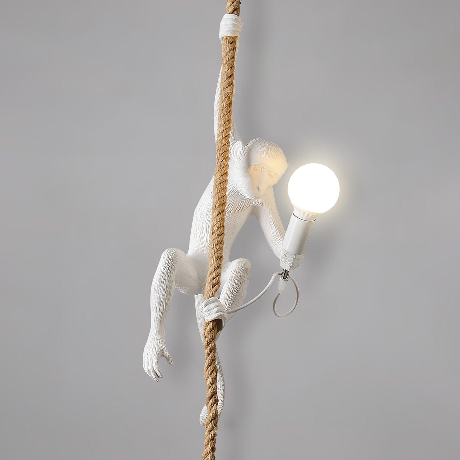 Monkey Pendant Lamp | Glossy Resin, Indoor Use & Perfect for Ambient Lighting