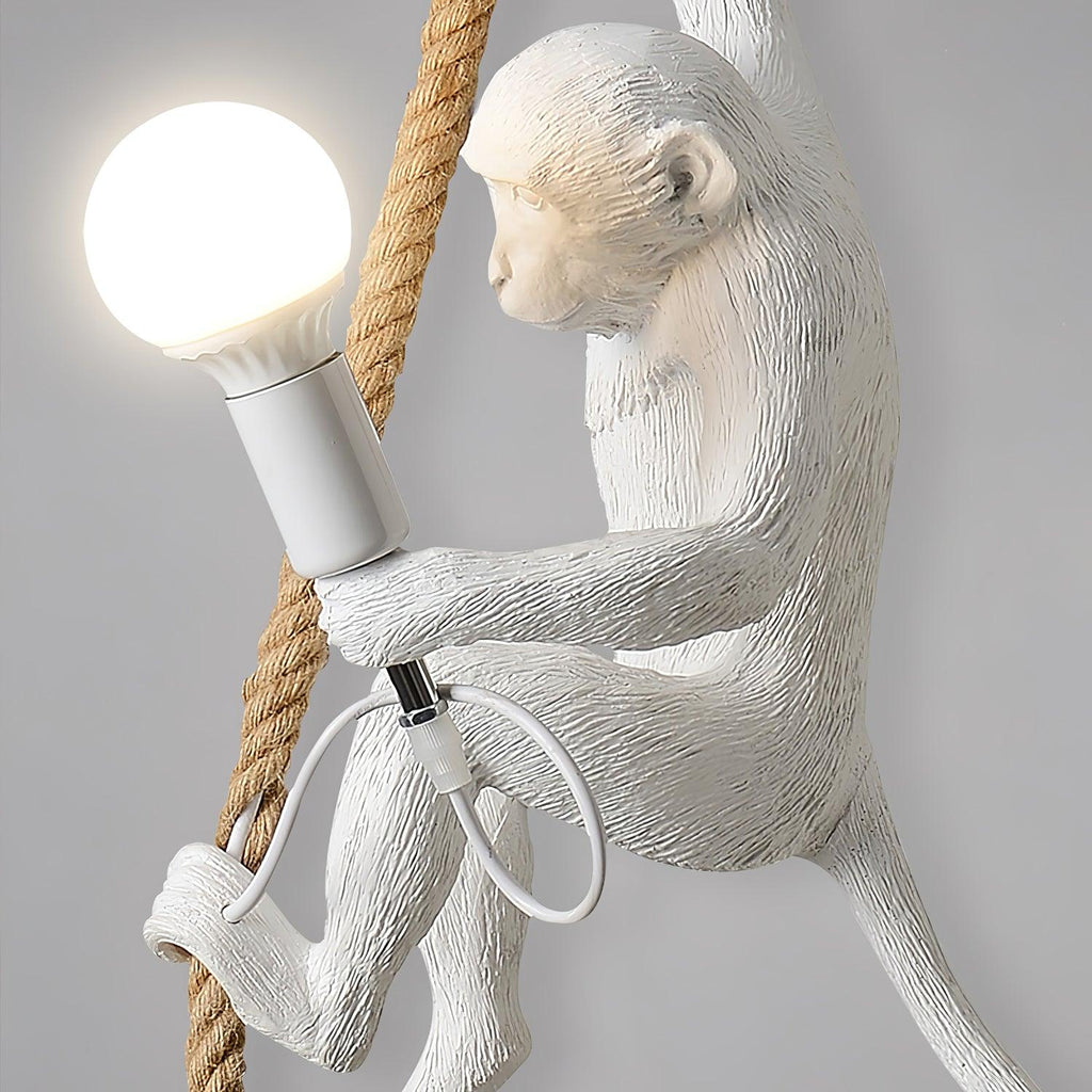 Monkey Pendant Lamp | Glossy Resin, Indoor Use & Perfect for Ambient Lighting