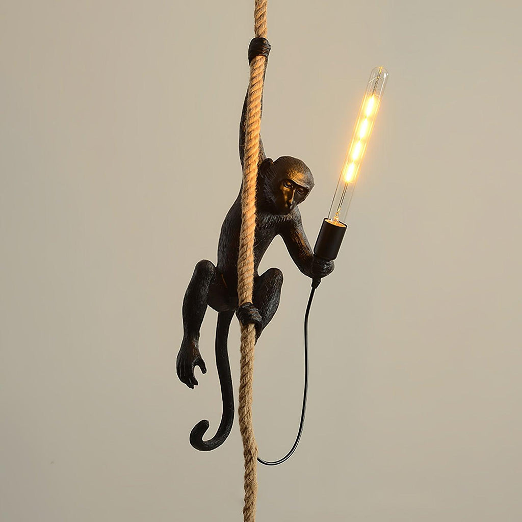 Monkey Pendant Lamp | Glossy Resin, Indoor Use & Perfect for Ambient Lighting