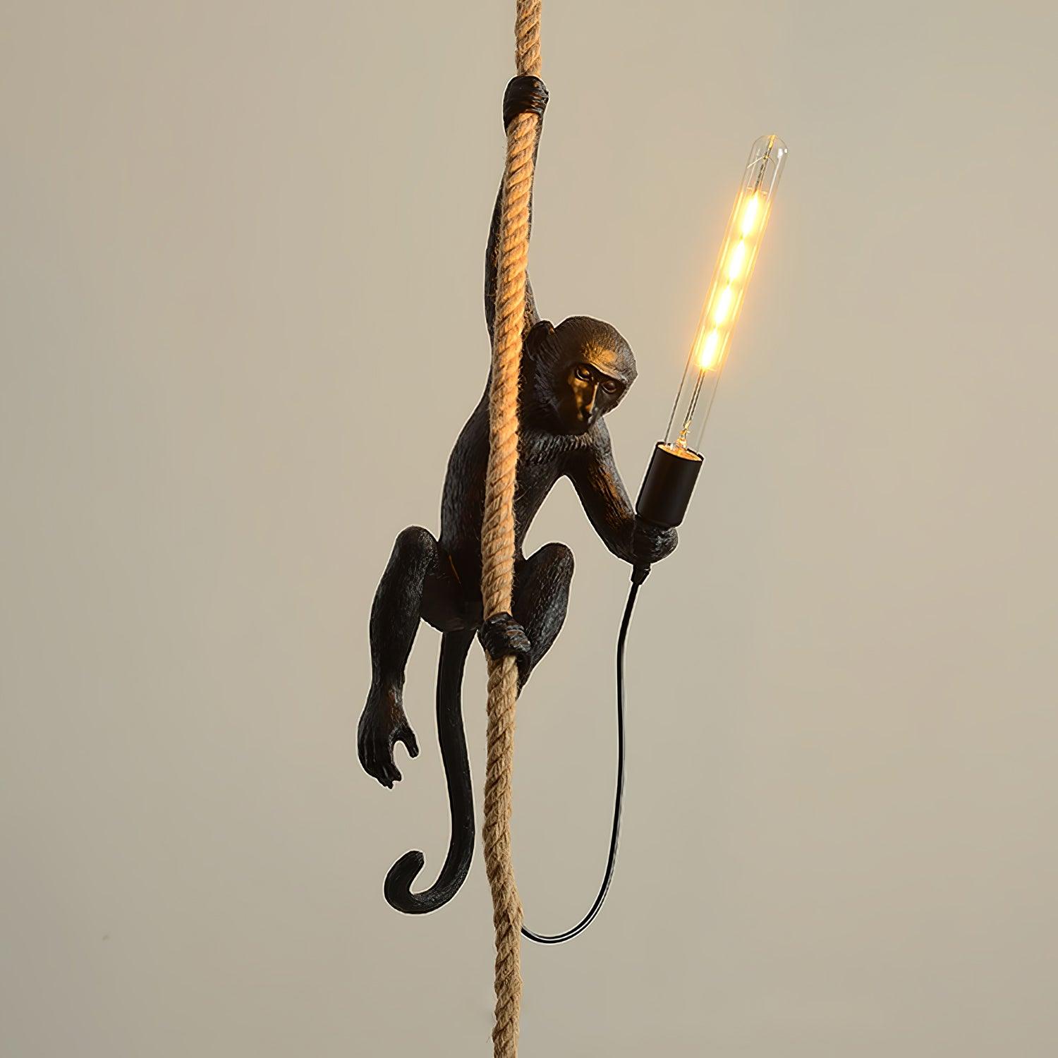 Monkey Pendant Lamp | Glossy Resin, Indoor Use & Perfect for Ambient Lighting