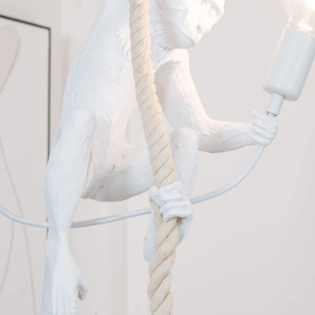 Monkey Pendant Lamp | Glossy Resin, Indoor Use & Perfect for Ambient Lighting