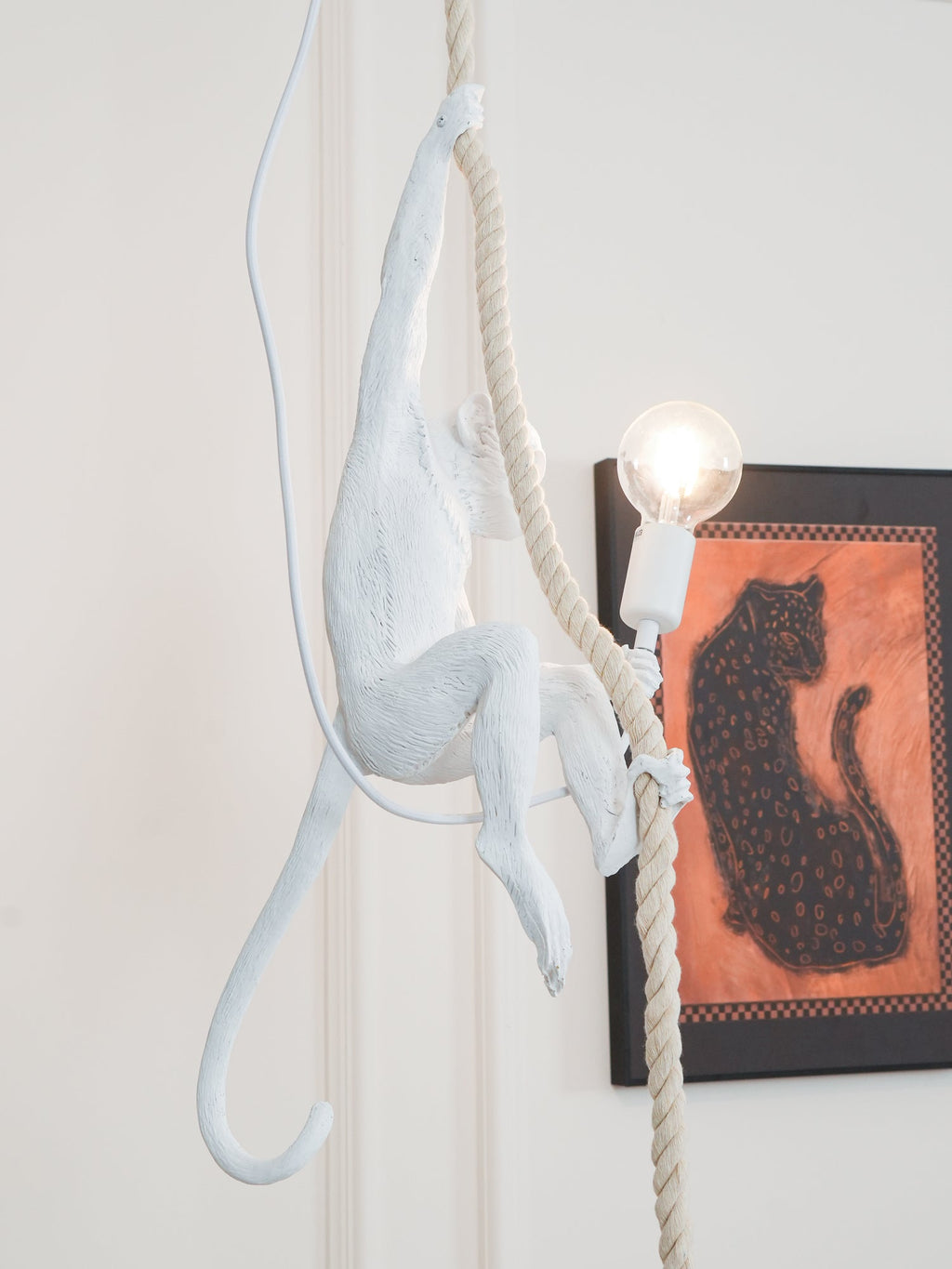 Monkey Pendant Lamp | Glossy Resin, Indoor Use & Perfect for Ambient Lighting