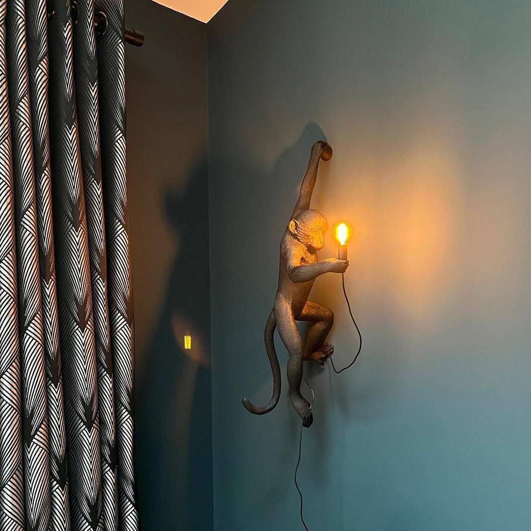 Led Monkey LED Monkey Wall Lamp - Unique Animal Design Fixture for Kids' Rooms, N ...