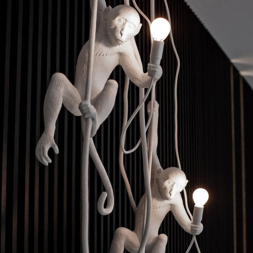 Monkey Pendant Lamp | Glossy Resin, Indoor Use & Perfect for Ambient Lighting