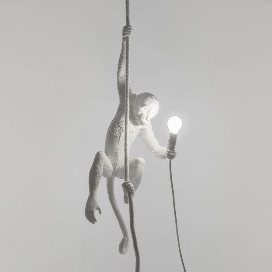 Monkey Pendant Lamp | Glossy Resin, Indoor Use & Perfect for Ambient Lighting
