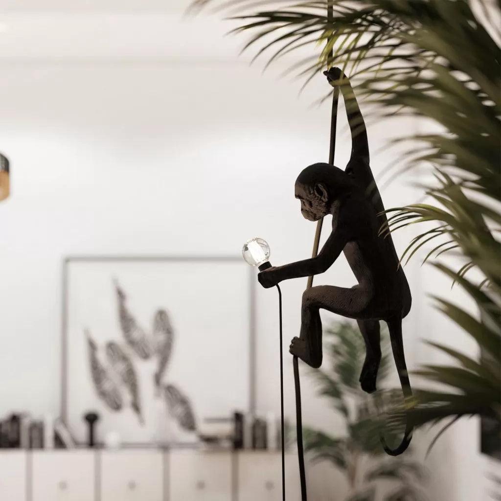 Monkey Pendant Lamp | Glossy Resin, Indoor Use & Perfect for Ambient Lighting