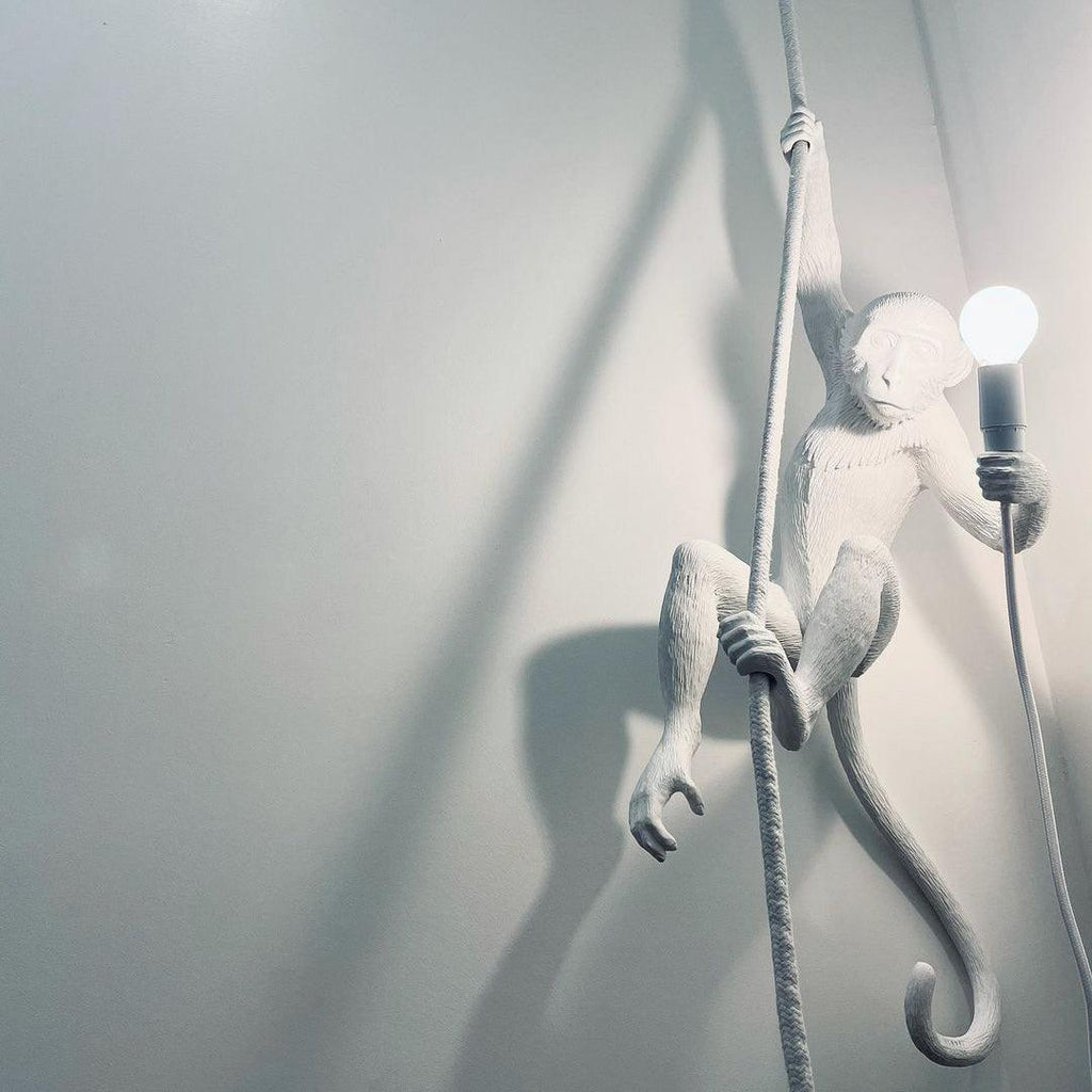 Monkey Pendant Lamp | Glossy Resin, Indoor Use & Perfect for Ambient Lighting