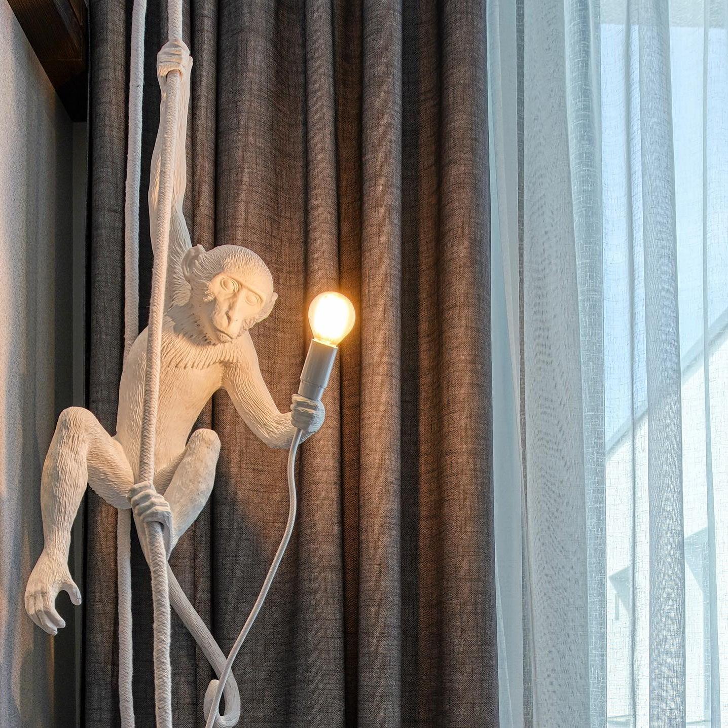 Monkey Pendant Lamp | Glossy Resin, Indoor Use & Perfect for Ambient Lighting