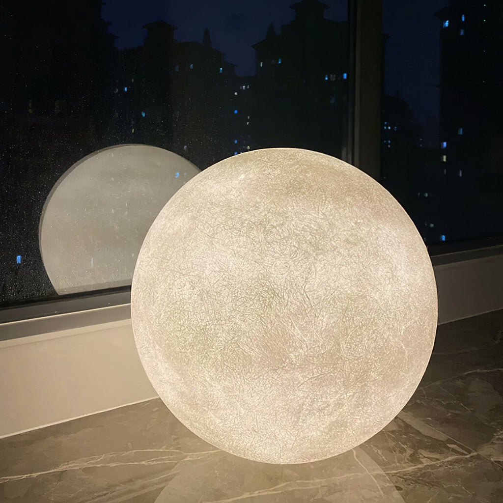 Moon Table Lamp | LED, Warm & Cool Light Options for Nightstands and Desks