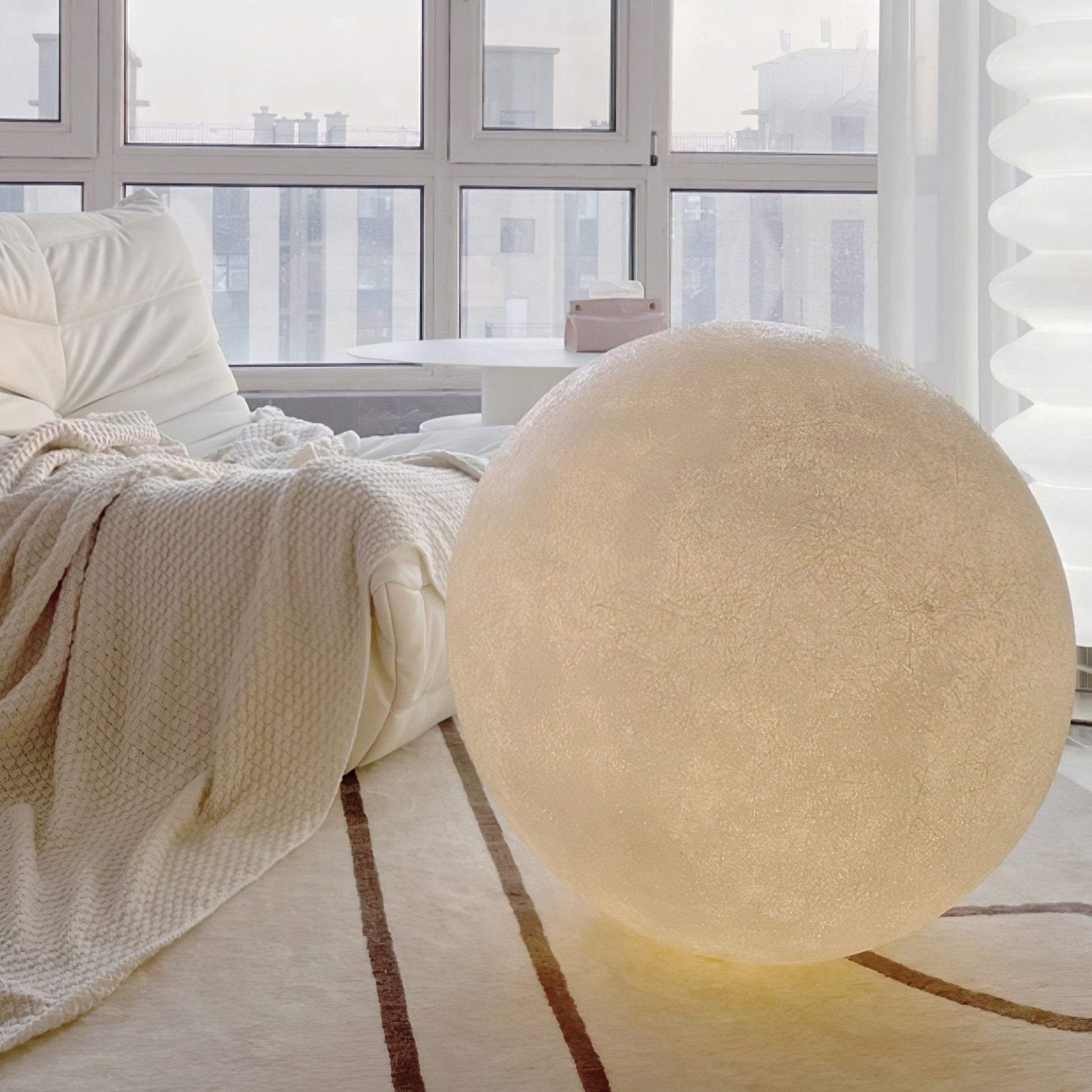 Moon Table Lamp | LED, Warm & Cool Light Options for Nightstands and Desks