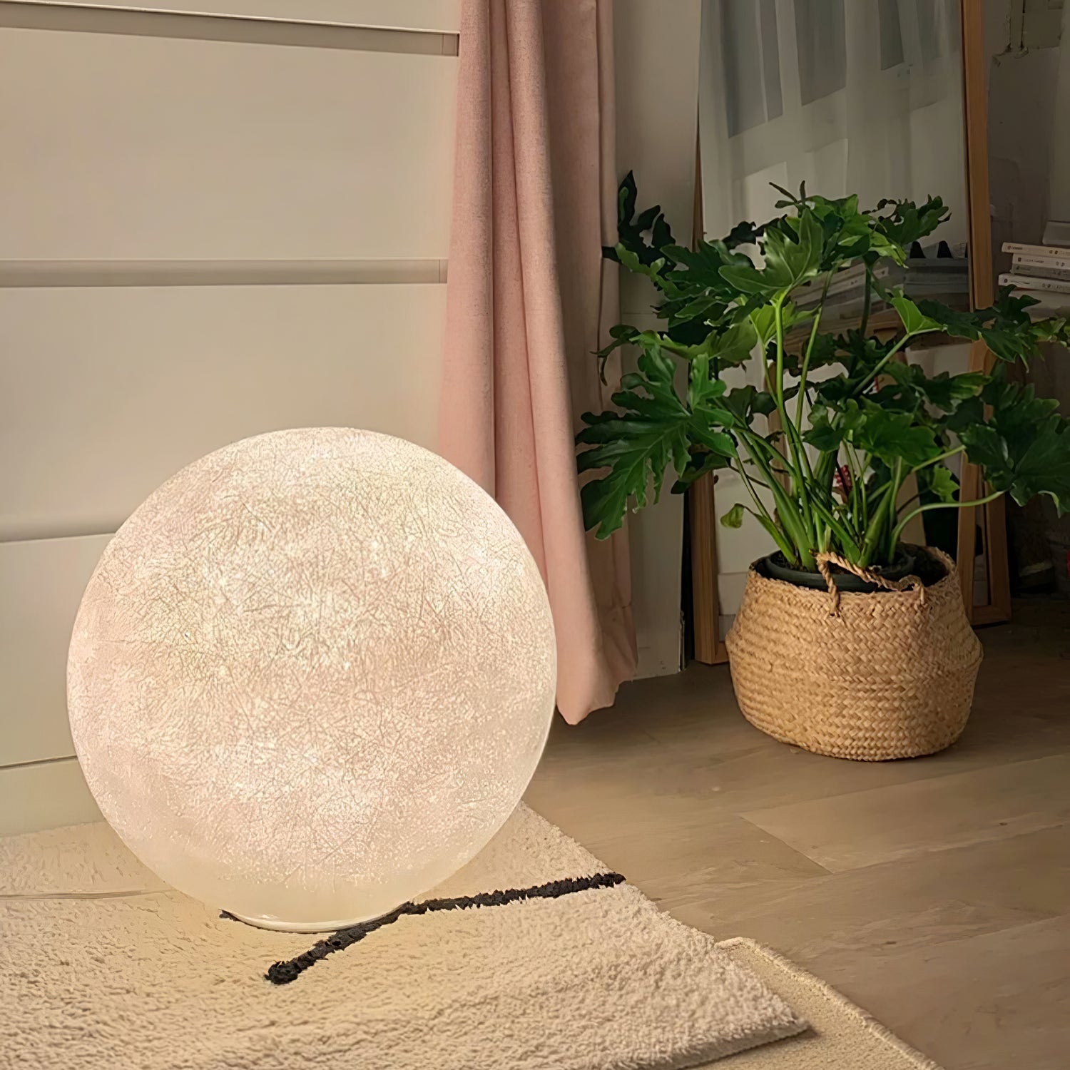 Moon Table Lamp | LED, Warm & Cool Light Options for Nightstands and Desks