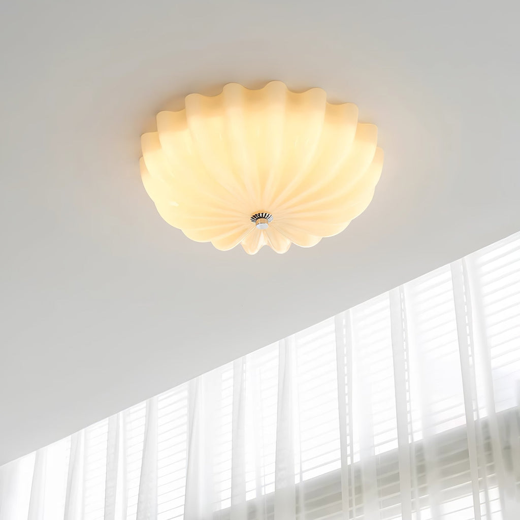 Murano Glass Flush Ceiling Light | Dimmable, Warm & Cool Light Options for Indoor Use