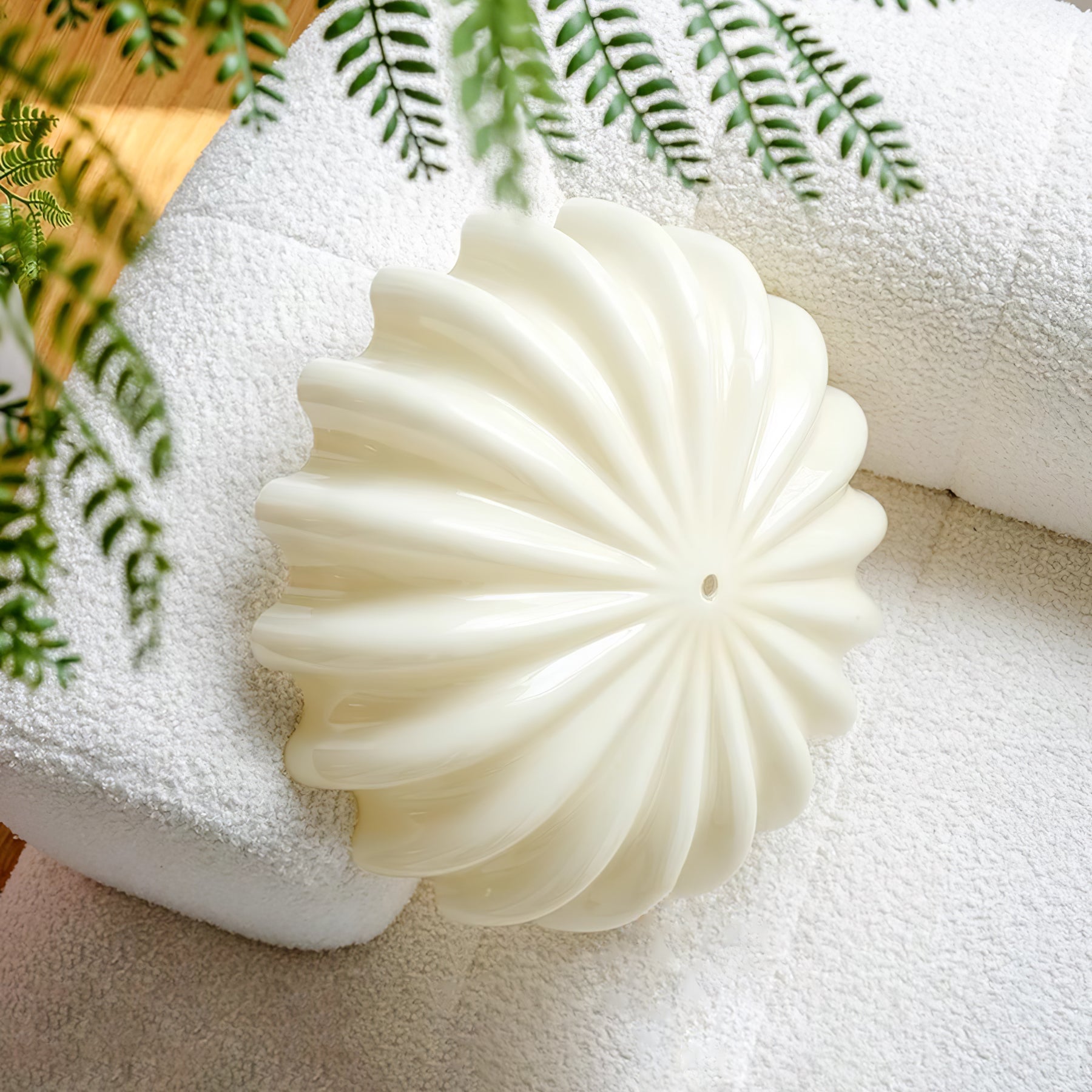 Murano Glass Flush Ceiling Light | Dimmable, Warm & Cool Light Options for Indoor Use