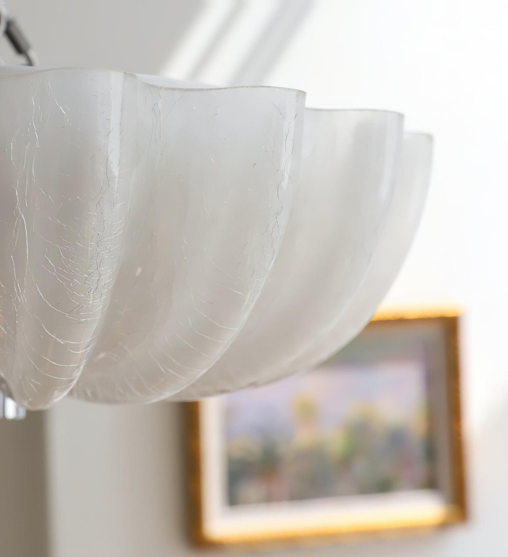 Murano Glass Flush Ceiling Light | Dimmable, Warm & Cool Light Options for Indoor Use