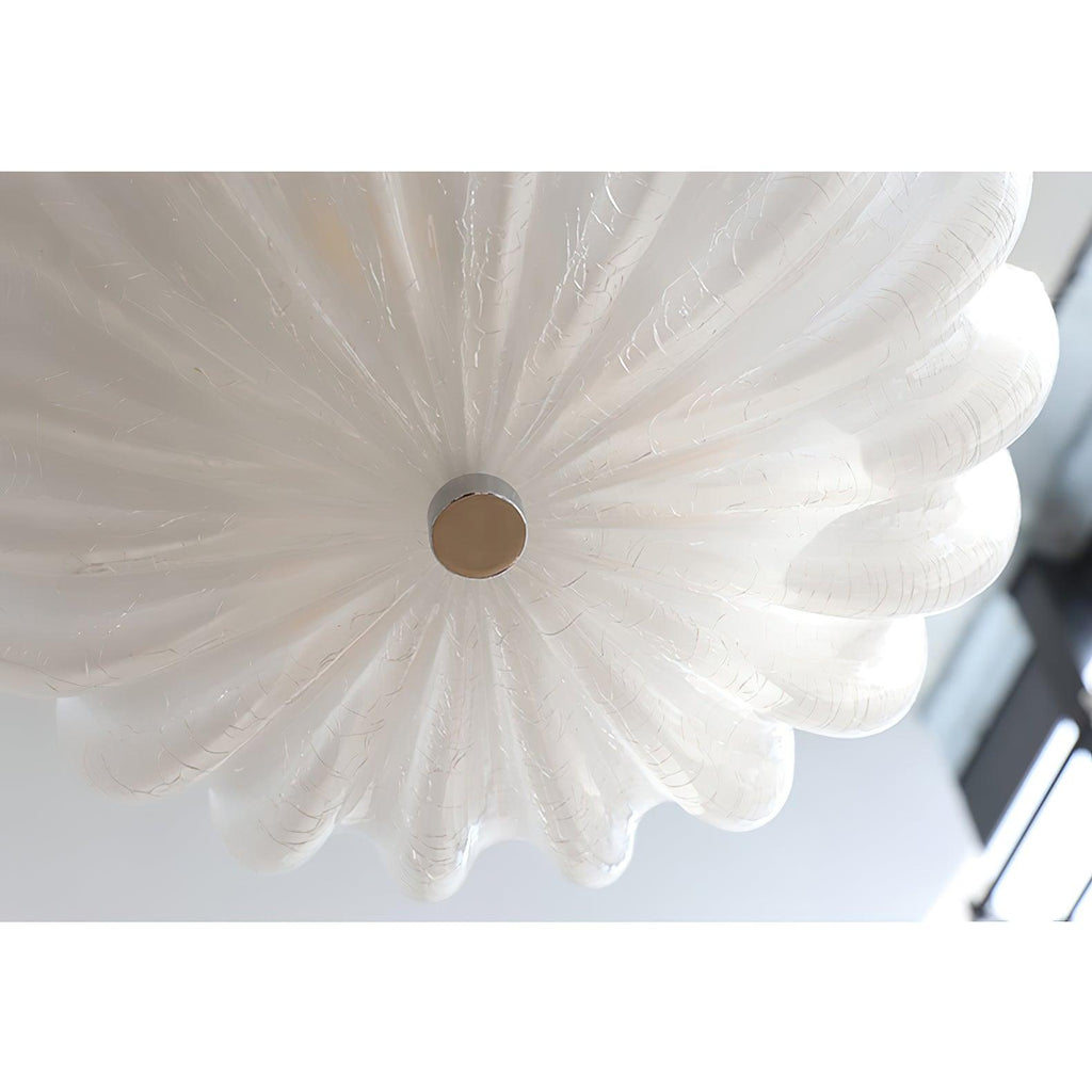 Murano Glass Flush Ceiling Light | Dimmable, Warm & Cool Light Options for Indoor Use