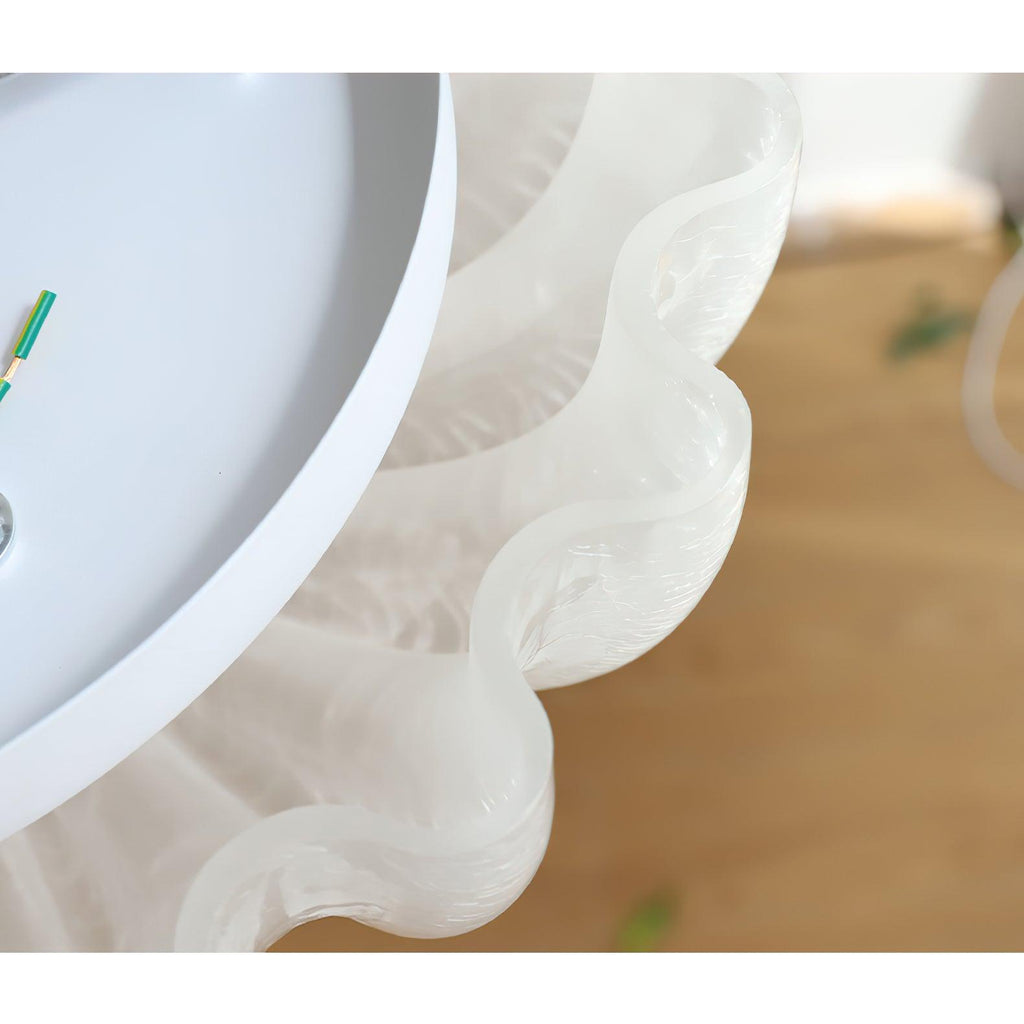 Murano Glass Flush Ceiling Light | Dimmable, Warm & Cool Light Options for Indoor Use