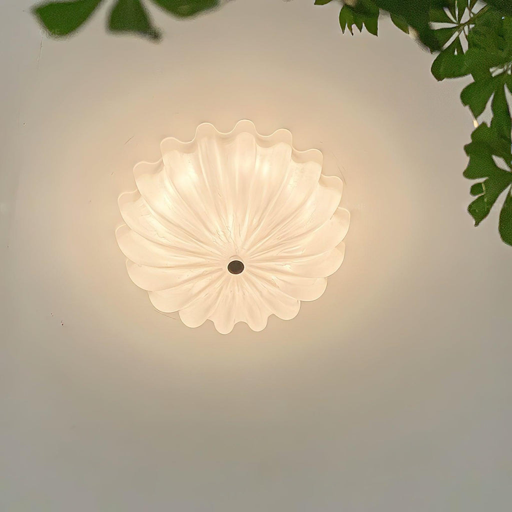 Murano Glass Flush Ceiling Light | Dimmable, Warm & Cool Light Options for Indoor Use