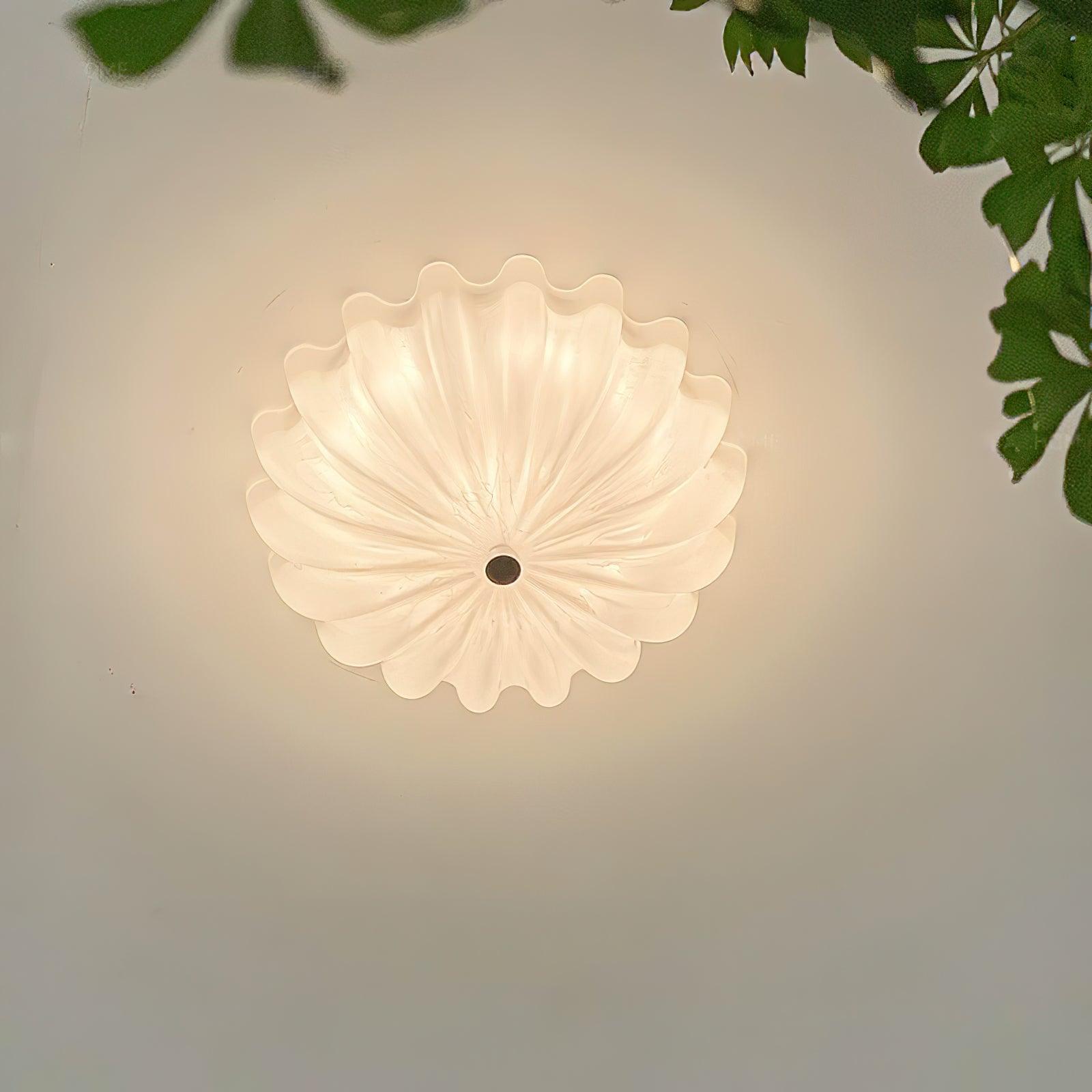Murano Glass Flush Ceiling Light | Dimmable, Warm & Cool Light Options for Indoor Use