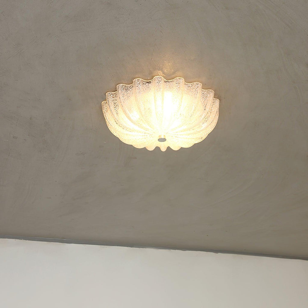 Murano Glass Flush Ceiling Light | Dimmable, Warm & Cool Light Options for Indoor Use