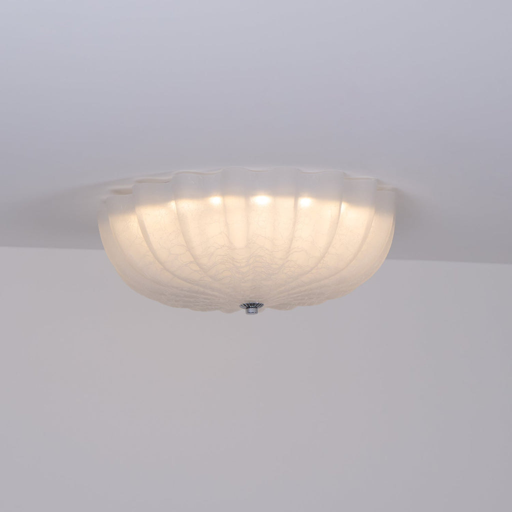 Murano Glass Flush Ceiling Light | Dimmable, Warm & Cool Light Options for Indoor Use