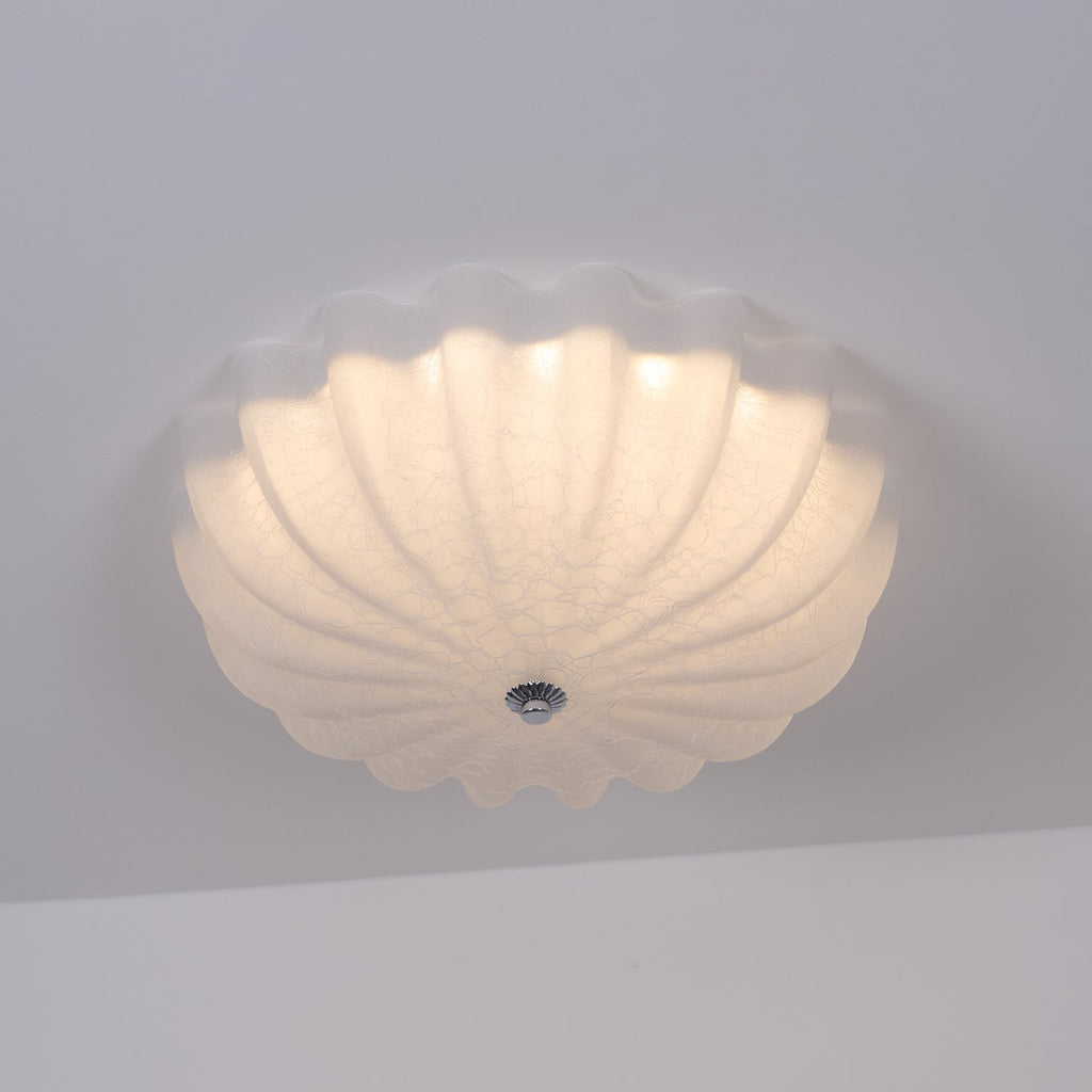 Murano Glass Flush Ceiling Light | Dimmable, Warm & Cool Light Options for Indoor Use
