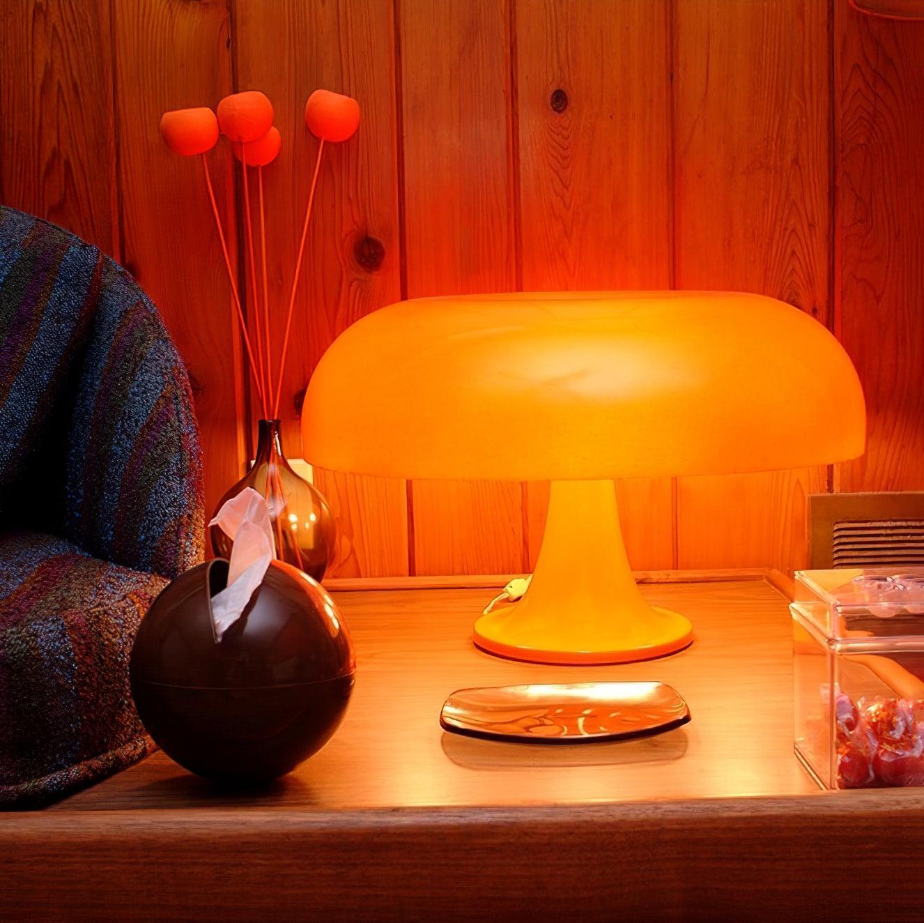 Mushroom Table Lamp | Playful ABS Design with LED Bulb for Home and Office Decor